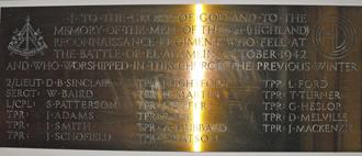 Memorial Plaque, Nairn Old Parish Church