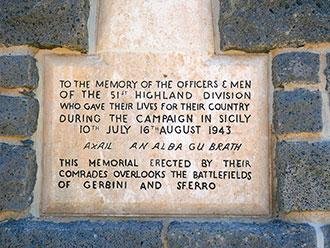 Sferro Memorial Inscription 