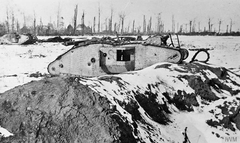 Knocked out Tank, Flesquieres Ridge