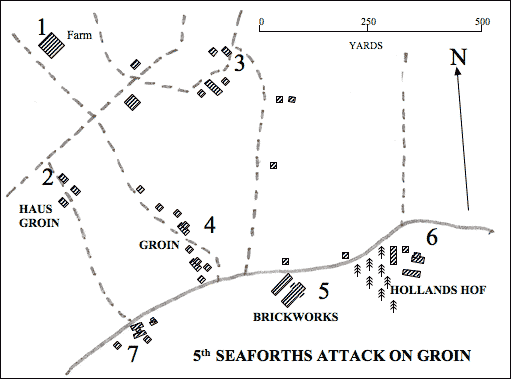 Sketch Map of Groin, March 1945