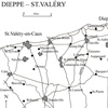 Map of Dieppe - St. Valery